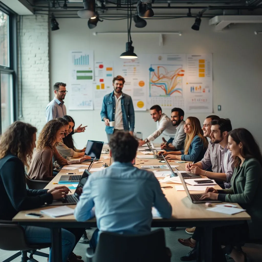 Equipo de InversorPrep en sesión de brainstorming