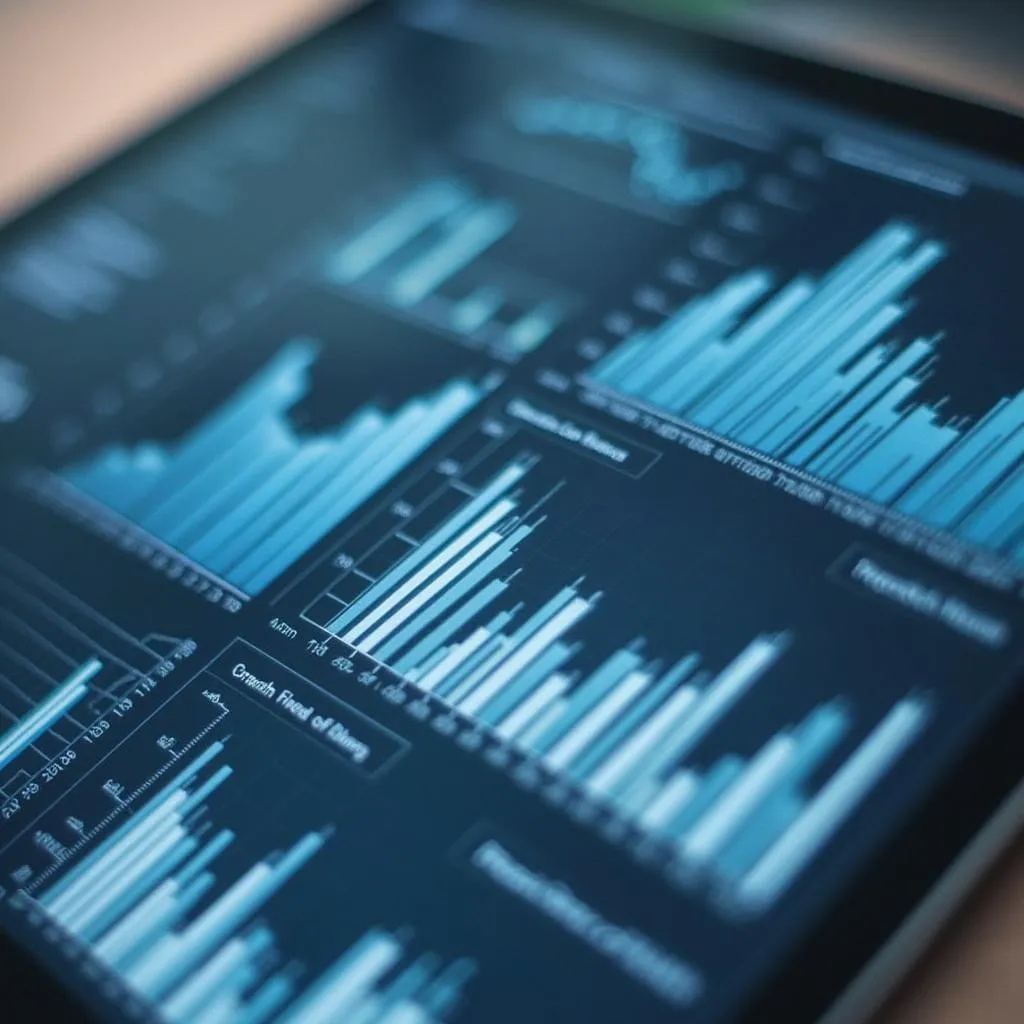 Análisis financiero detallado en tablet